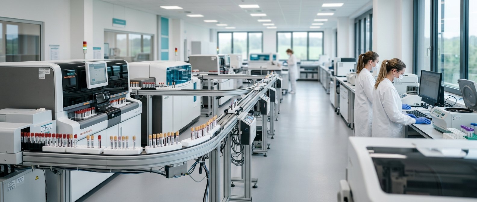 Researcher using laboratory equipment